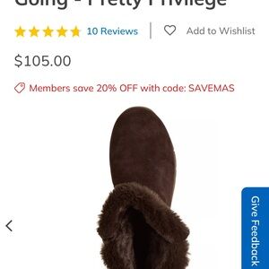 Skechers Dark Brown Fur-Lined leather boot